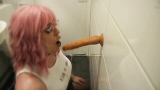 Horny Crossdresser Sloppy Deepthroat