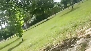 Pullin at the Park (TS PublicPrincess)