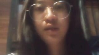 Asian girl at home alone bored to be alone Masturbate  16