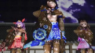 【MMD】WAVE (modified version) with 3P【R-18】