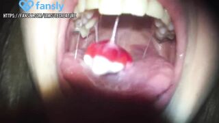 Sweet giantess will swallow you alive | Vore fetish | Uvula fetish