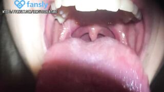 Sweet giantess will swallow you alive | Vore fetish | Uvula fetish