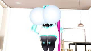 Imbapovi - Miku Milky Breasts Inflation Prank