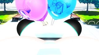 Imbapovi - Miku, Lindsey, Balloons and Blow Kisses Inflation