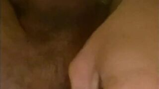 Stroking and using multiple toys on ass while girls in bed