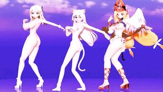 【MMD】Chaika Neko & Sena Sexy & Astrea Macne set【R-18】