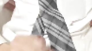 ges_katu スーツ ぶっかけ 大噴射 オナニー
