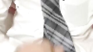 ges_katu スーツ ぶっかけ 大噴射 オナニー