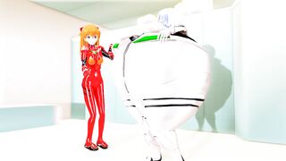 Imbapovi - Rei and Asuka Plug Suits Inflation to Burst