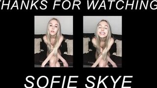 Clean my Cummy Cunt Cucky SOFIE SKYE Free Teaser Cuckolding Role Play Cum Eating Fetish Kink Femdom