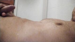 PISSING IN SHOWER - I DRINK PISS AND CUM ON MY SELF