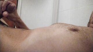 PISSING IN SHOWER - I DRINK PISS AND CUM ON MY SELF