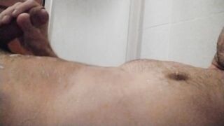 PISSING IN SHOWER - I DRINK PISS AND CUM ON MY SELF