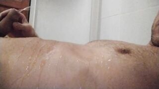 PISSING IN SHOWER - I DRINK PISS AND CUM ON MY SELF