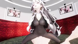 0425 -【R-18 MMD】BlueOath Scharnhorst's Pole Dance 沙恩霍斯特X钢管舞