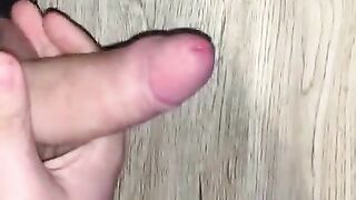 WANKING MY HARD DICK HARD UNTIL ORGASM