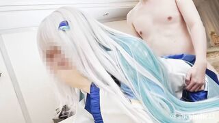 某人気Vtuber コスプレした痴女がバックで犯されて昇天【Cosplay】 Japanese Cosplayer cumshot sex