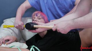 Sub fetish teen Tangled Tanzi analized after throat fucking domination