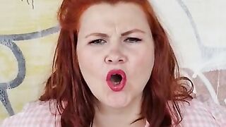 Redhead MILF titsfuck with big boobs and suck your dick and beg you to cum