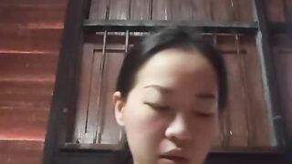 Chinese girl alone at home 41