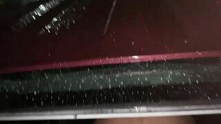 BBC Fucked gf sister in car sunroof in rain