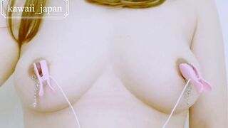 乳首クリップ ニップルリング すごい気持ちい、乳首イキ 喘いですぐイッちゃう 素人個人撮影 nipple orgasm 음란 유부녀는 젖꼭지 클립 굉장한 기분, 헐떡이는 즉시