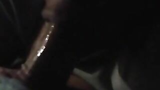 Night time blowjob