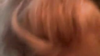 POV Super Hot Big Tit Blonde sucking my Hard Cock