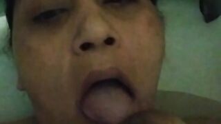 Sucking my Big Titts in the Bath