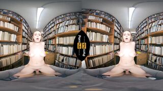 VR 180 - Laney Grey Rides will Pounder in the Library