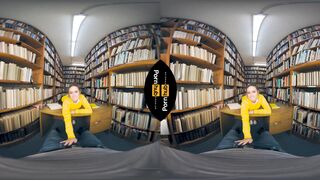 VR 180 - Laney Grey Rides will Pounder in the Library