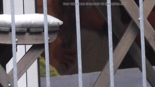 Voyeur neighbour ass and fucking from balcony