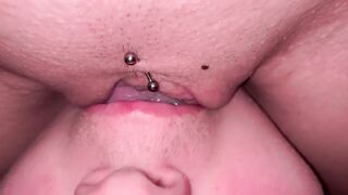 Cumming on his Face