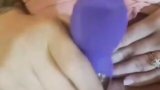Pussy play with new toy