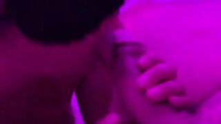 Blindfolded beauty sucks dick sloppy with princess laya buns nice ass