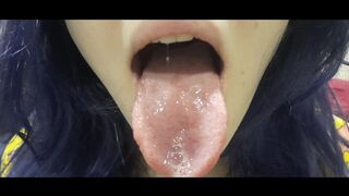 Saliva on your face