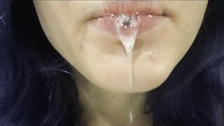 Saliva on your face