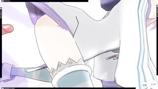 3D HENTAI Creampie Neptunia in the ass