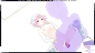 3D HENTAI Creampie Neptunia in the ass