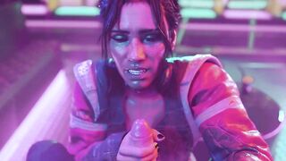 Cyberpunk 2077 - Panam Palmer Gives Handjob For Cum (Animation with Sound)