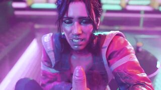 Cyberpunk 2077 - Panam Palmer Gives Handjob For Cum (Animation with Sound)