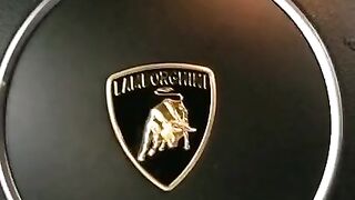 I fuck a Lamborghini Gallardo, perv owner watches