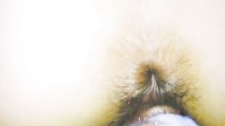 Very wet and tight pussy babysitter closeup doggy fuck POV