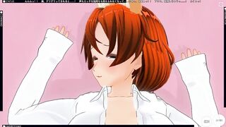 3D HENTAI fucked redhead girlfriend after a walk