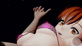 MMD R18 4k Misaka Mikoto - bikini and stockings - Paradinha - 1024