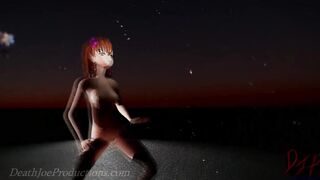 MMD R18 4k Misaka Mikoto - bikini and stockings - Paradinha - 1024