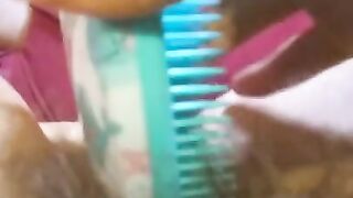 OnlyFan Tipped me to Fuck My Hairy Pussy Gspot LIVE Made in China HAIR BRUSH so I made a Video Too