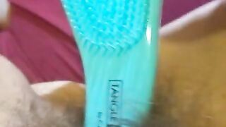 OnlyFan Tipped me to Fuck My Hairy Pussy Gspot LIVE Made in China HAIR BRUSH so I made a Video Too