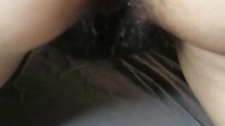 Hairy Pussy Creampie Drips Onto Sheets