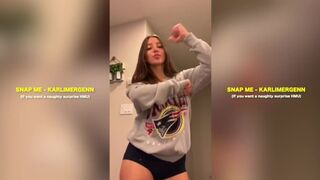 HOT TEEN KARLI MERGENTHALER DOES VIRAL TIKTOK DANCE